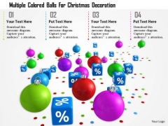 Stock Photo Multiple Colored Balls For Christmas Decoration PowerPoint Slide Stock Photo Multiple Colored Balls For Christmas Decoration PowerPoint Slide