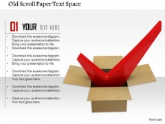 Stock Photo Old Scroll Paper Text Space PowerPoint Slide