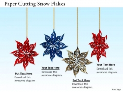 Stock Photo Paper Cutting Snow Flakes PowerPoint Slide Stock Photo Paper Cutting Snow Flakes PowerPoint Slide