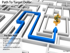Stock Photo Path To Target Dollar Symbol PowerPoint Slide Stock Photo Path To Target Dollar Symbol PowerPoint Slide