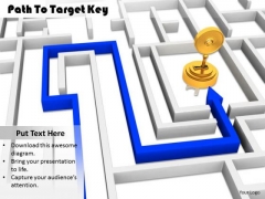 Stock Photo Path To Target Key PowerPoint Slide Stock Photo Path To Target Key PowerPoint Slide