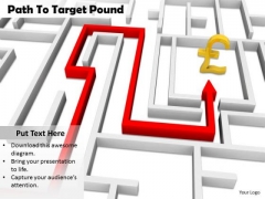 Stock Photo Path To Target Pound Symbol PowerPoint Slide Stock Photo Path To Target Pound Symbol PowerPoint Slide