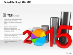 Stock Photo Pie And Bar Graph With 2015 PowerPoint Slide Stock Photo Pie And Bar Graph With 2015 PowerPoint Slide