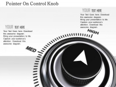 Stock Photo Pointer On Control Knob PowerPoint Slide