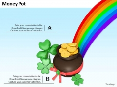 Stock Photo Pot And Rainbow PowerPoint Slide Stock Photo Pot And Rainbow PowerPoint Slide