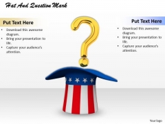 Stock Photo Question Mark On American Hat PowerPoint Slide Stock Photo Question Mark On American Hat PowerPoint Slide
