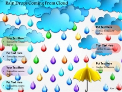 Stock Photo Rain Drops Coming From Cloud PowerPoint Slide Stock Photo Rain Drops Coming From Cloud PowerPoint Slide