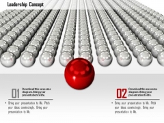 Stock Photo Red Ball Ahead Of Silver Balls PowerPoint Slide Stock Photo Red Ball Ahead Of Silver Balls PowerPoint Slide