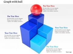 Stock Photo Red Ball On Top Of Bars PowerPoint Slide Stock Photo Red Ball On Top Of Bars PowerPoint Slide