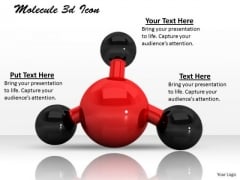 Stock Photo Red Black Molecule Icon PowerPoint Slide Stock Photo Red Black Molecule Icon PowerPoint Slide