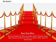 Stock Photo Red Carpet With Golden Staircase PowerPoint Slide Stock Photo Red Carpet With Golden Staircase PowerPoint Slide