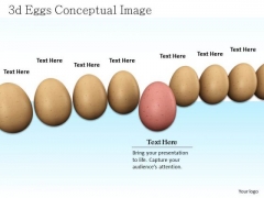 Stock Photo Red Egg Coming Out From Egg Queue Shows Team And Leadership PowerPoint Slide Stock Photo Red Egg Coming Out From Egg Queue Shows Team And Leadership PowerPoint Slide