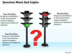 Stock Photo Red Question Mark In Between Traffic Lights PowerPoint Slide Stock Photo Red Question Mark In Between Traffic Lights PowerPoint Slide
