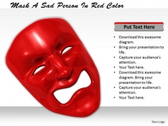 Stock Photo Sad Person In Red Color PowerPoint Slide Stock Photo Sad Person In Red Color PowerPoint Slide