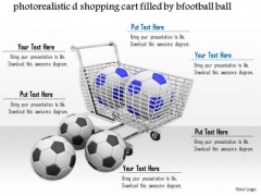 Stock Photo Shopping Cart Full With Footballs PowerPoint Slide Stock Photo Shopping Cart Full With Footballs PowerPoint Slide