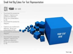 Stock Photo Small And Big Cubes For Text Representation PowerPoint Slide Stock Photo Small And Big Cubes For Text Representation PowerPoint Slide