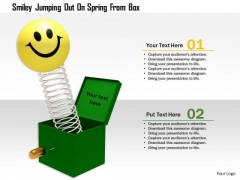 Stock Photo Smiley Jumping Out On Spring From Box PowerPoint Slide Stock Photo Smiley Jumping Out On Spring From Box PowerPoint Slide