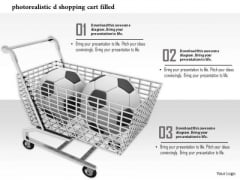 Stock Photo Soccer Balls In Shopping Cart PowerPoint Slide Stock Photo Soccer Balls In Shopping Cart PowerPoint Slide