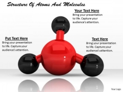 Stock Photo Structure Of Atoms And Molecules PowerPoint Template