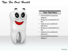 Stock Photo Tips For Oral Health PowerPoint Template