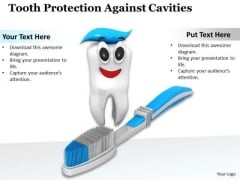 Stock Photo Tooth Protection Against Cavities PowerPoint Template Stock Photo Tooth Protection Against Cavities PowerPoint Template