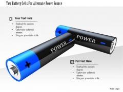 Stock Photo Two Battery Cells For Alternate Power Source PowerPoint Slide Stock Photo Two Battery Cells For Alternate Power Source PowerPoint Slide