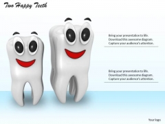 Stock Photo Two Happy Teeth Standing Together Pwerpoint Slide Stock Photo Two Happy Teeth Standing Together Pwerpoint Slide