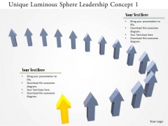 Stock Photo Unique Luminous Sphere Leadership Concept 1 PowerPoint Slide