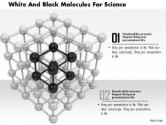 Stock Photo White And Black Molecules For Science PowerPoint Slide Stock Photo White And Black Molecules For Science PowerPoint Slide