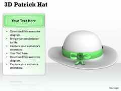 Stock Photo White Hat For Patrick Day PowerPoint Slide Stock Photo White Hat For Patrick Day PowerPoint Slide