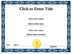 Student Recognition Certificate PowerPoint Templates Student Recognition Certificate PowerPoint Templates