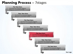 Success PowerPoint Template Downward Process Of 7 Stages Time Management Image