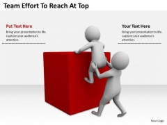 Successful Business Men Team Effort To Reach At Top PowerPoint Slides Successful Business Men Team Effort To Reach At Top PowerPoint Slides