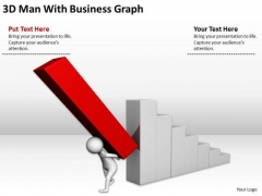Successful Business People Man With New PowerPoint Presentation Graph Templates