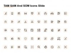 TAM SAM And SOM Icons Slide Ppt Infographics Portfolio PDF