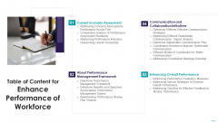 Table Of Content For Enhance Performance Of Workforce Slides PDF Table Of Content For Enhance Performance Of Workforce Slides PDF