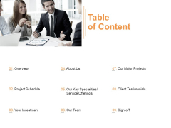 Table Of Content Ppt PowerPoint Presentation Show Aids Table Of Content Ppt PowerPoint Presentation Show Aids