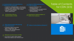 Table Of Contents For Cdn Company Ppt Pictures Brochure PDF Table Of Contents For Cdn Company Ppt Pictures Brochure PDF
