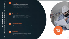 Table Of Contents For Construction Project Playbook Contd Ppt Outline Aids PDF Table Of Contents For Construction Project Playbook Contd Ppt Outline Aids PDF