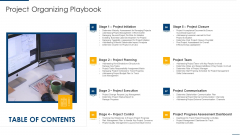 Table Of Contents Project Organizing Playbook Designs PDF