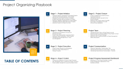 Table Of Contents Project Organizing Playbook Designs PDF Table Of Contents Project Organizing Playbook Designs PDF