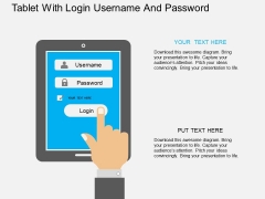 Tablet With Login Username And Password Powerpoint Template Tablet With Login Username And Password Powerpoint Template