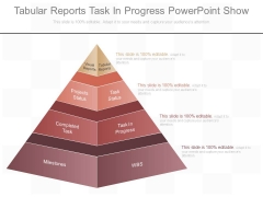 Tabular Reports Task In Progress Powerpoint Show Tabular Reports Task In Progress Powerpoint Show