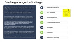 Tactical Merger Post Merger Integration Challenges Ppt Gallery Graphics Tutorials PDF