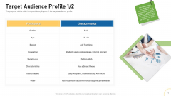 Tactical Plan For Brand Remodeling Target Audience Profile Social Ppt Infographics Skills PDF Tactical Plan For Brand Remodeling Target Audience Profile Social Ppt Infographics Skills PDF