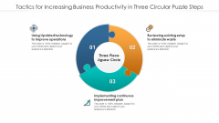 Tactics For Increasing Business Productivity In Three Circular Puzzle Steps Topics PDF Tactics For Increasing Business Productivity In Three Circular Puzzle Steps Topics PDF