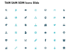 Tam Sam Som Icons Slide Growth Ppt PowerPoint Presentation Slides Objects