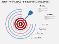 Target Four Arrows And Business Achievement Powerpoint Template Target Four Arrows And Business Achievement Powerpoint Template