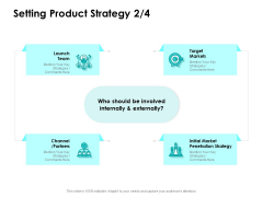 Target Market Strategy Setting Product Strategy Team Ppt Designs PDF