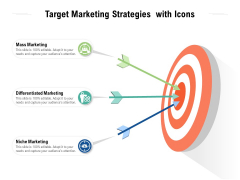 Target Marketing Strategies With Icons Ppt PowerPoint Presentation Layouts Objects PDF